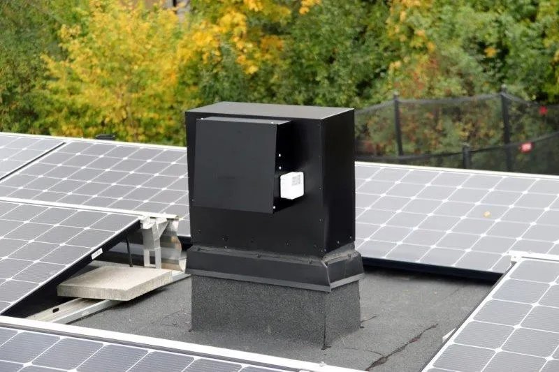 TrygghetsVakten FFS Liten kompakt fläktförstärkt självdragsventilation för villa med skorsten